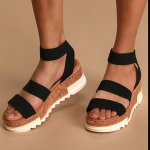 Steve Madden Bondi Wedge Sandals sz:7.5